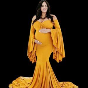 Unique Super Long Photo Shoot Dress Size Small
